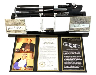 Lot 312 - Star Wars Master Replicas Signature Edition Darth Vader Lightsaber SW-106S MIB