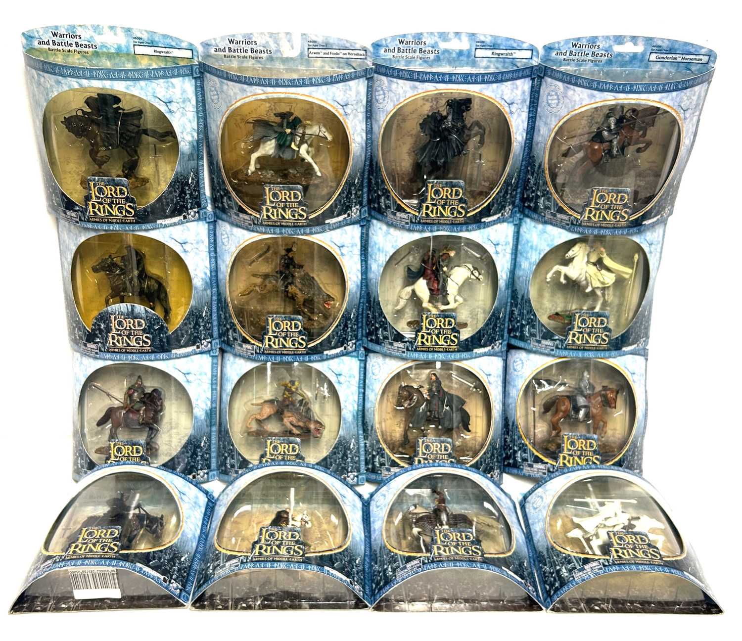 Lot 21 - Play Along Lord of the Rings Armies of Middle Earth Warriors and Battle Beasts 3" figure packs x 16