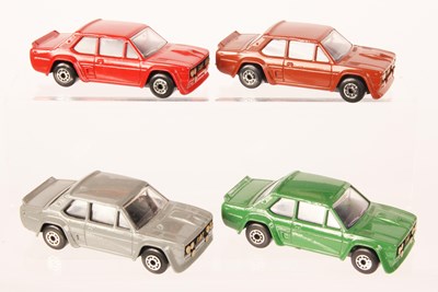 Lot 54 - Matchbox Superfast Group of 4 x 74e Fiat Abarth MADE IN BULGARIA ISSUES