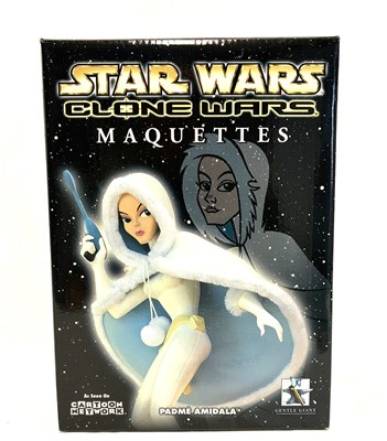 Lot 338 - Gentle Giant Star Wars Clone Wars Padme Amidala Maquette MIMB