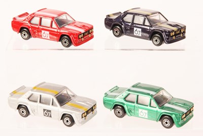 Lot 59 - Matchbox Superfast Group of 4 x 74e Fiat Abarth MADE IN BULGARIA ISSUES