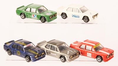Lot 61 - Matchbox Superfast Group of 5 x 74e Fiat Abarth MADE IN BULGARIA ISSUES