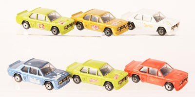 Lot 63 - Matchbox Superfast Group of 6 x 74e Fiat Abarth MADE IN BULGARIA ISSUES