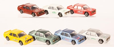 Lot 64 - Matchbox Superfast Group of 7 x 74e Fiat Abarth MADE IN BULGARIA ISSUES