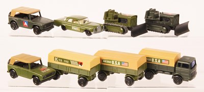 Lot 76 - Matchbox Superfast Group of 8 x Unboxed Military Twin Pack Issues