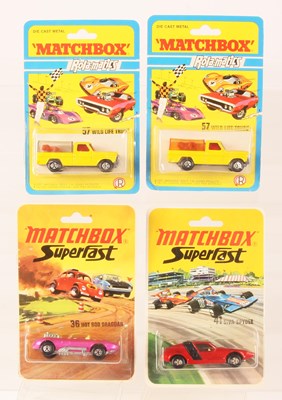 Lot 94 - Matchbox Superfast Group of 4 x Early 1970's Issue Blister Packed Models