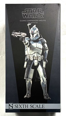 Lot 8 - Sideshow Star Wars Clone Commander Wolffe 1:6 Scale Figure MIB