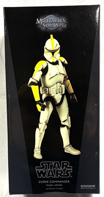 Lot 9 - Sideshow Star Wars Militaries of Star Wars Clone Commander (phase 1 armor) 1:6 Scale Figure MIB
