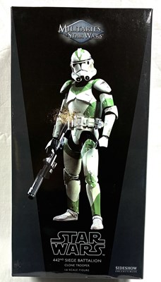 Lot 11 - Sideshow Star Wars Militaries of Star Wars 442nd Siege Battalion Clone Trooper 1:6 Scale Figure MIB