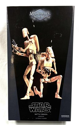 Lot 25 - Sideshow Star Wars Militaries of Star Wars Battle Droids 1:6 Scale Figure 2 pack MIB