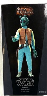 Lot 37 - Sideshow Star Wars Scum & Villainy Greedo 1:6 Scale figure MIB