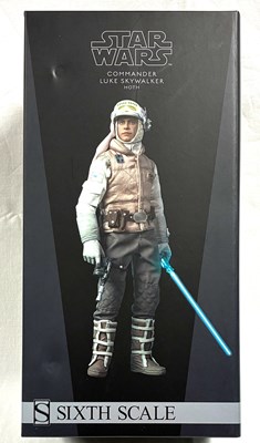 Lot 47 - Sideshow Star Wars Commander Luke Skywalker Hoth 1:6 Scale figure MIB