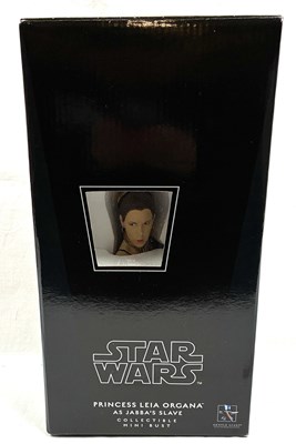 Lot 63 - Gentle Giant Star Wars Princess Leia Slave Collectible Mini Bust MIB