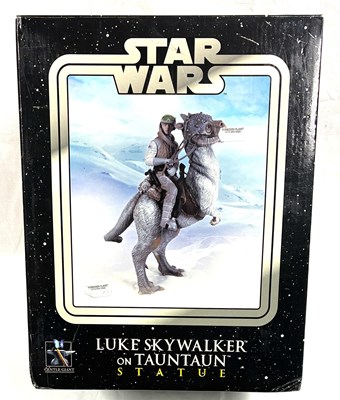 Lot 72 - Gentle Giant Star Wars Luke Skywalker on Tauntaun Statue MIB