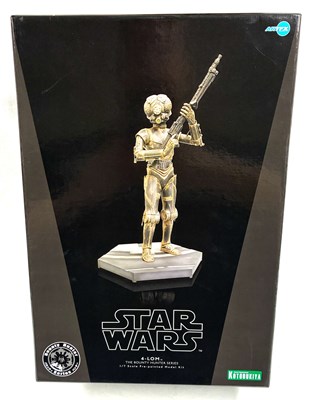 Lot 76 - Kotobukiya Artfx Star Wars 4-LOM 1/7th scale Pre-Painted Model Kit MIB