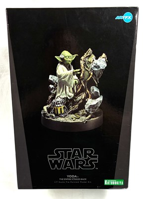 Lot 85 - Kotobukiya Artfx Star Wars Yoda 1/7th scale Pre-Painted Model Kit MIB
