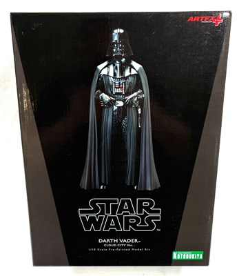 Lot 90 - Kotobukiya Artfx Star Wars Darth Vader 1/10th scale Pre-Painted Model Kit MIB