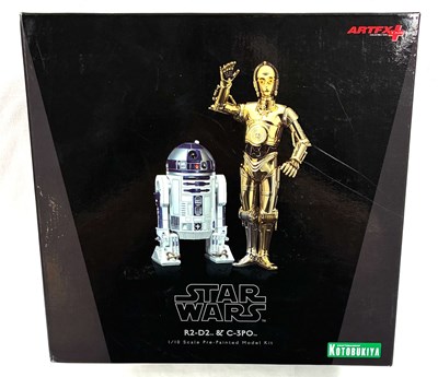 Lot 93 - Kotobukiya Artfx Star Wars C-3PO & R2-D2 1/10th scale Pre-Painted Model Kit MIB