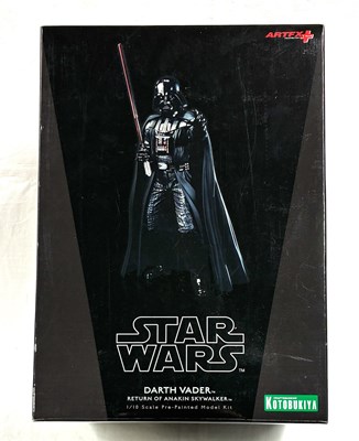Lot 103 - Kotobukiya Artfx Star Wars Darth Vader (Return of Anakin Skywalker) 1/10th scale Pre-Painted Model Kit MIB