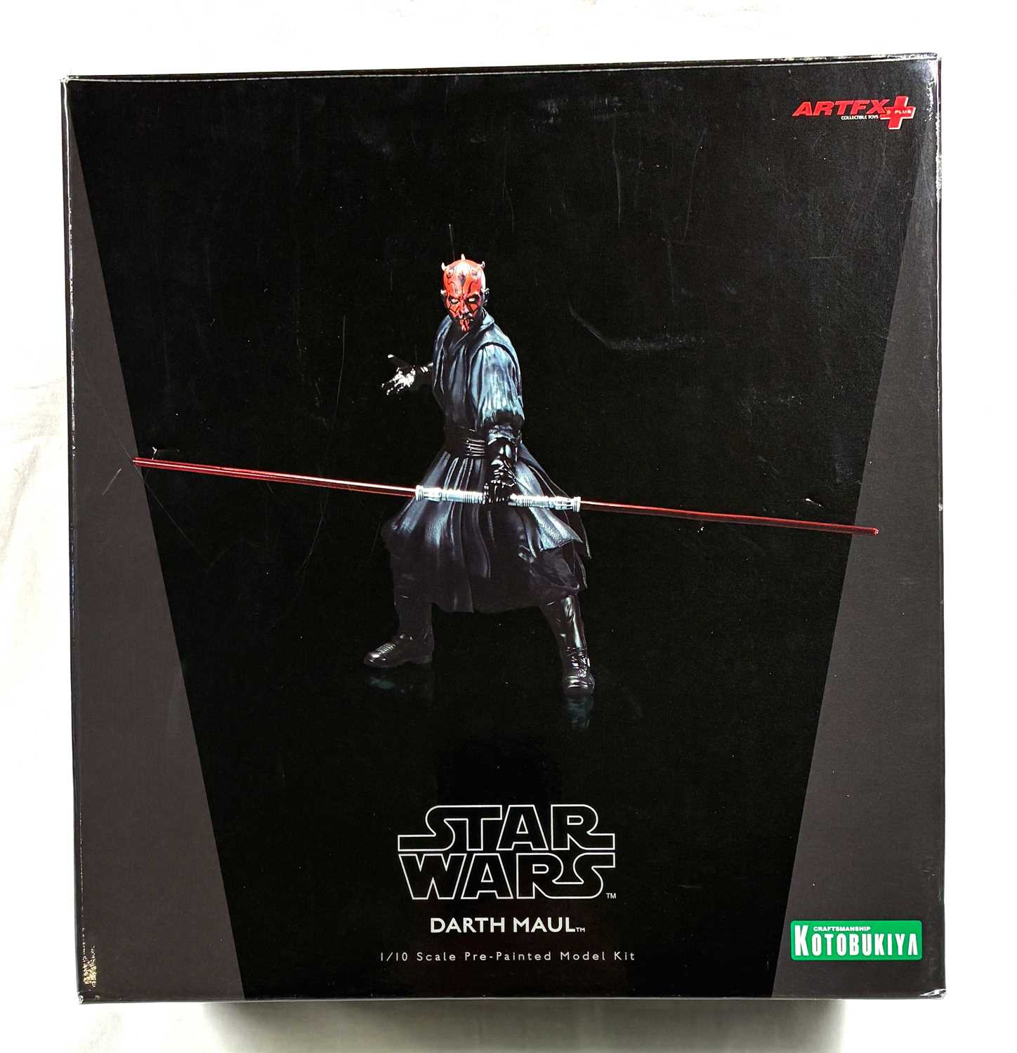 Star Wars Darth Maul Statua PVC ArtFX 1/7 Scala Con Base Luminosa, Ispirata All'arte Ukiyo-e, 28 Cm