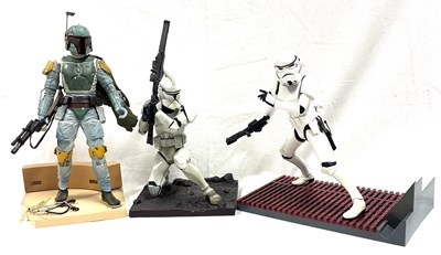 Lot 109 - Kotobukiya Artfx Star Wars Pre-Painted Model Kits x 3