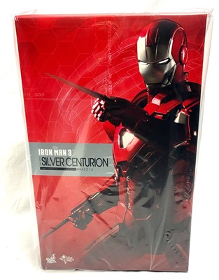 Lot 119 - Hot Toys Marvel Iron Man 3 Mark 33 XXXIII Silver Centurion 1:6th scale figure MIB