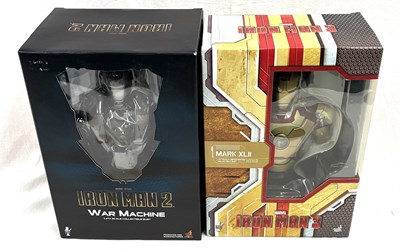 Lot 156 - Hot Toys Iron Man 1/4th scale Collectible Busts x 2 MISB
