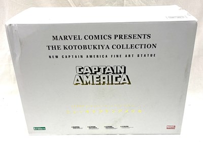 Lot 159 - Kotobukiya Marvel Captain America Fine Art Statue MIB