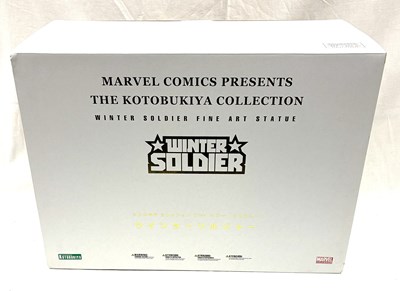Lot 160 - Kotobukiya Marvel Winter Soldier Fine Art Statue MIB