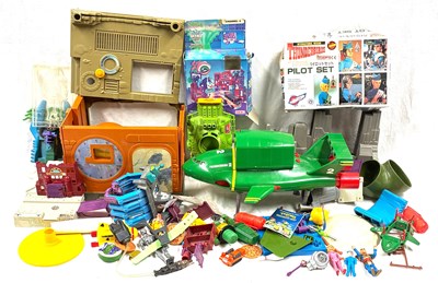 Lot 177 - Selection of TV & Film related toys inc Teenage Mutant Ninja Turtles, Thunderbirds