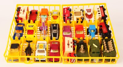 Lot 283 - Matchbox Superfast RARE CANADIAN ISSUE 24-Car Carry Case Complete With Lesney England Models