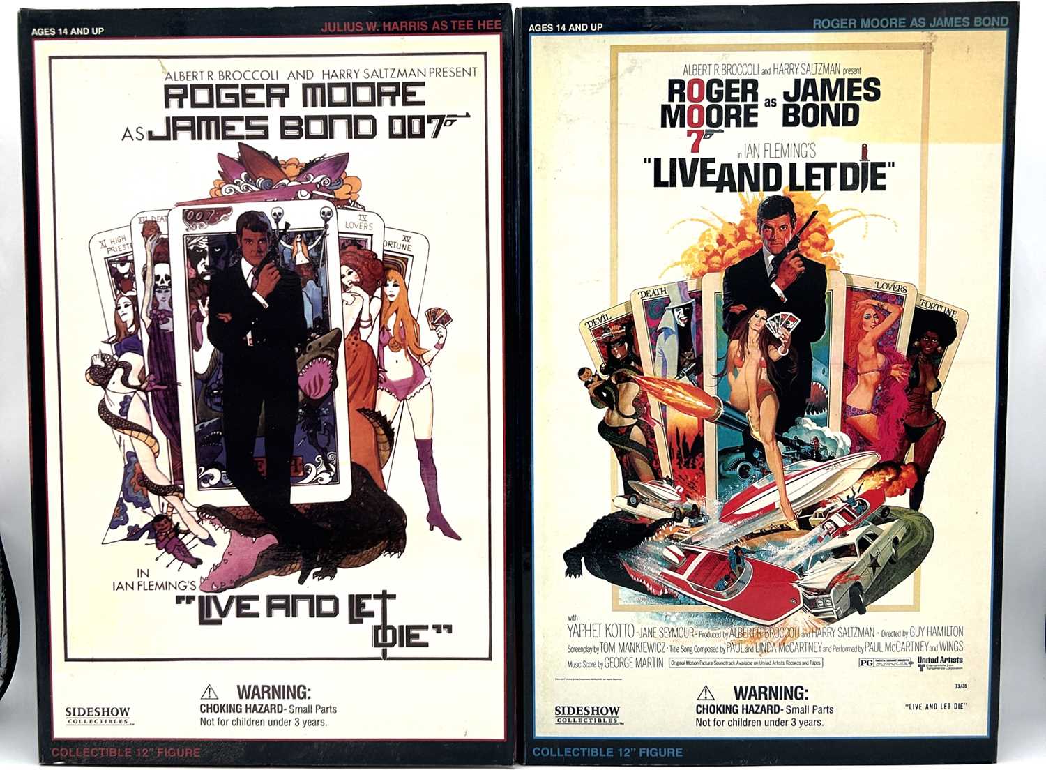 Lot 28 - Sideshow Collectibles James Bond 007 Live and Let Die 1/6th scale figures x 2