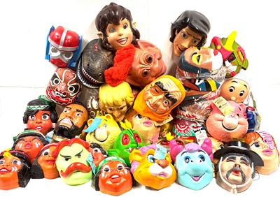 Lot 224 - Large quantity of vintage Plastic Masks, Transformers, Bravestarr, Care Bears Wuzzels & others