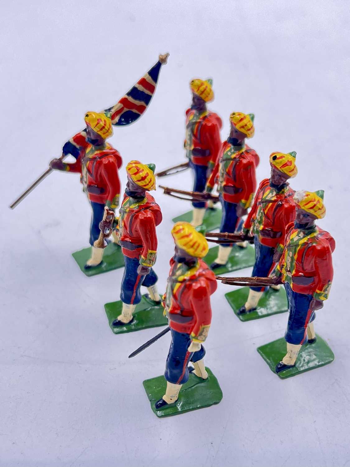 Lot 32 - Britains - Un-catalogued Special Paint Version, 1930's Issue - Indian Infantry