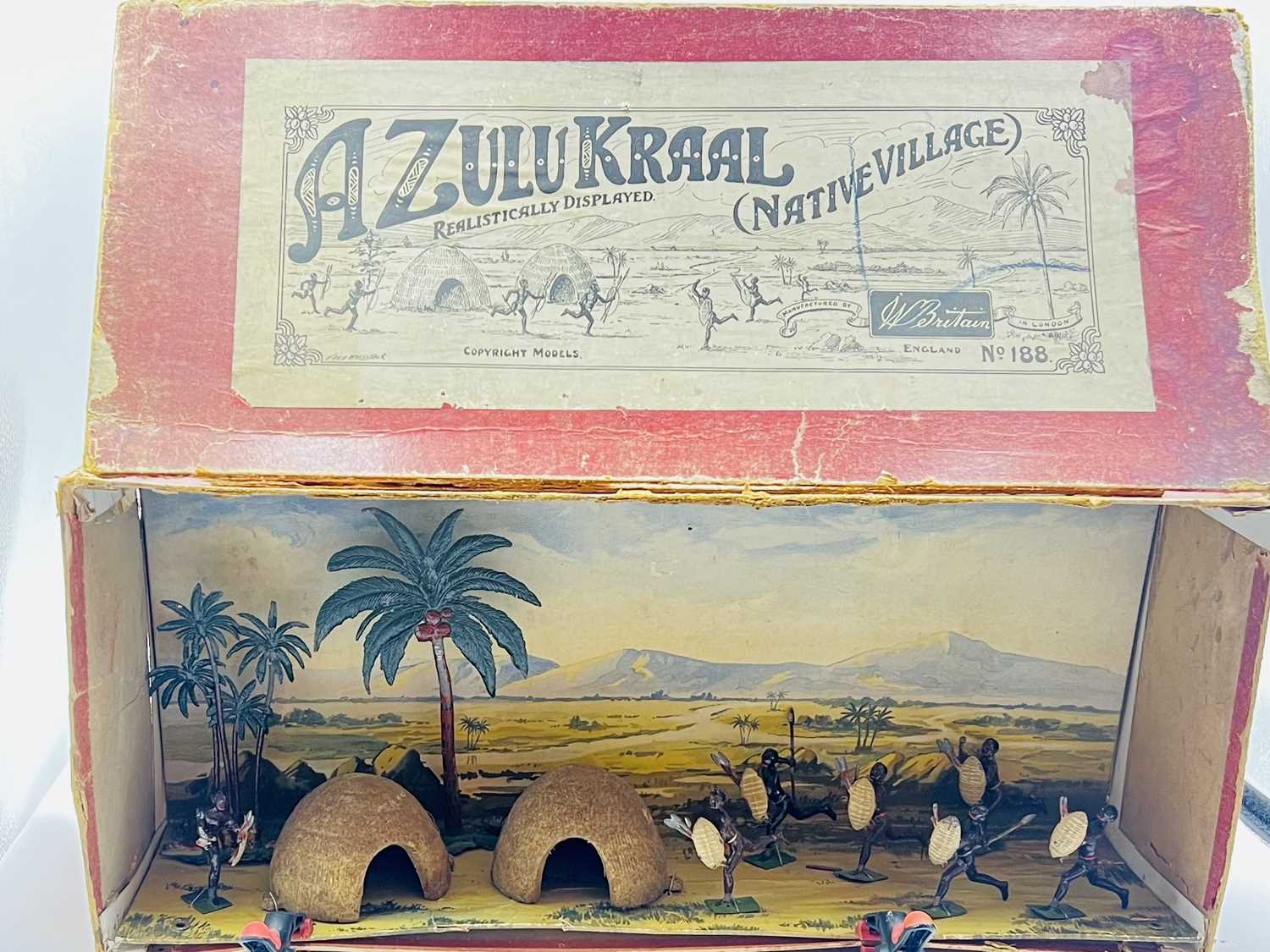 Lot 38 - Britains Set 188 - A Zulu Kraal [Native Village] - 1914 First Version