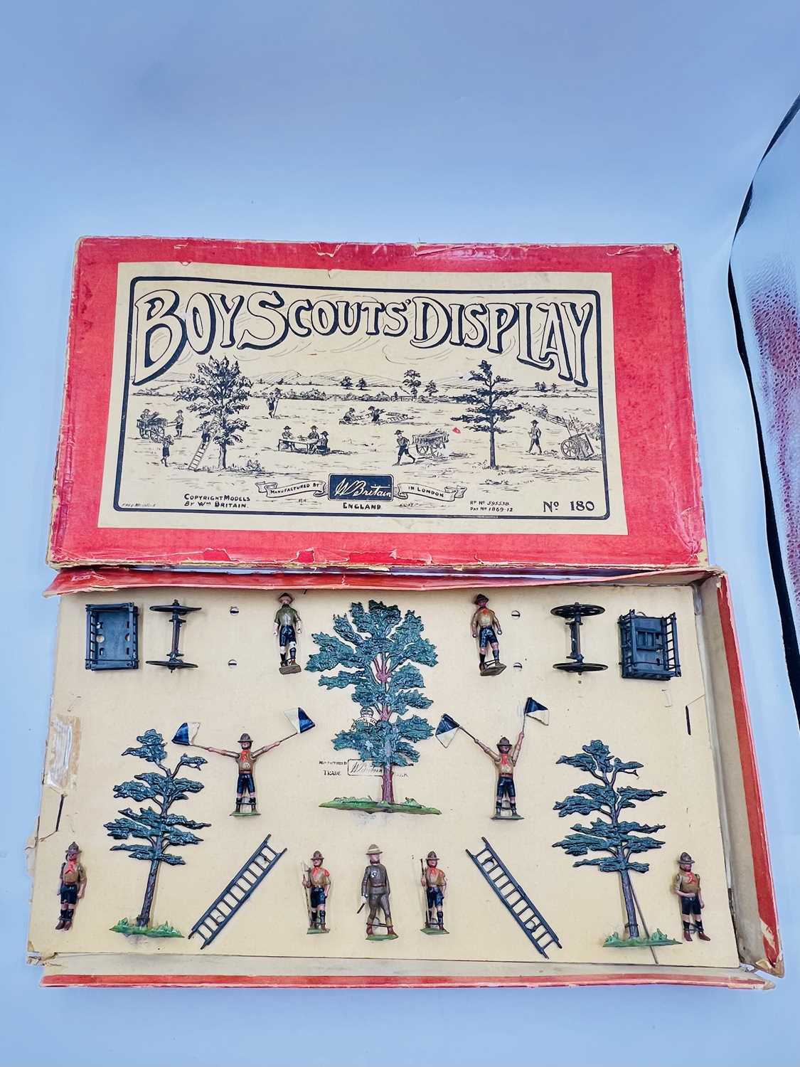 Lot 39 - Britains - Set 180 - Boy Scout Display Set [1925 Version]