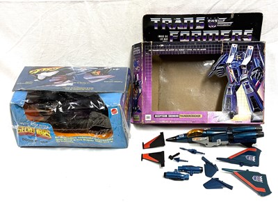 Lot 241 - Hasbro Transformers G1 Thundercracker & Mattel Secret Wars Doom Cycle MIB