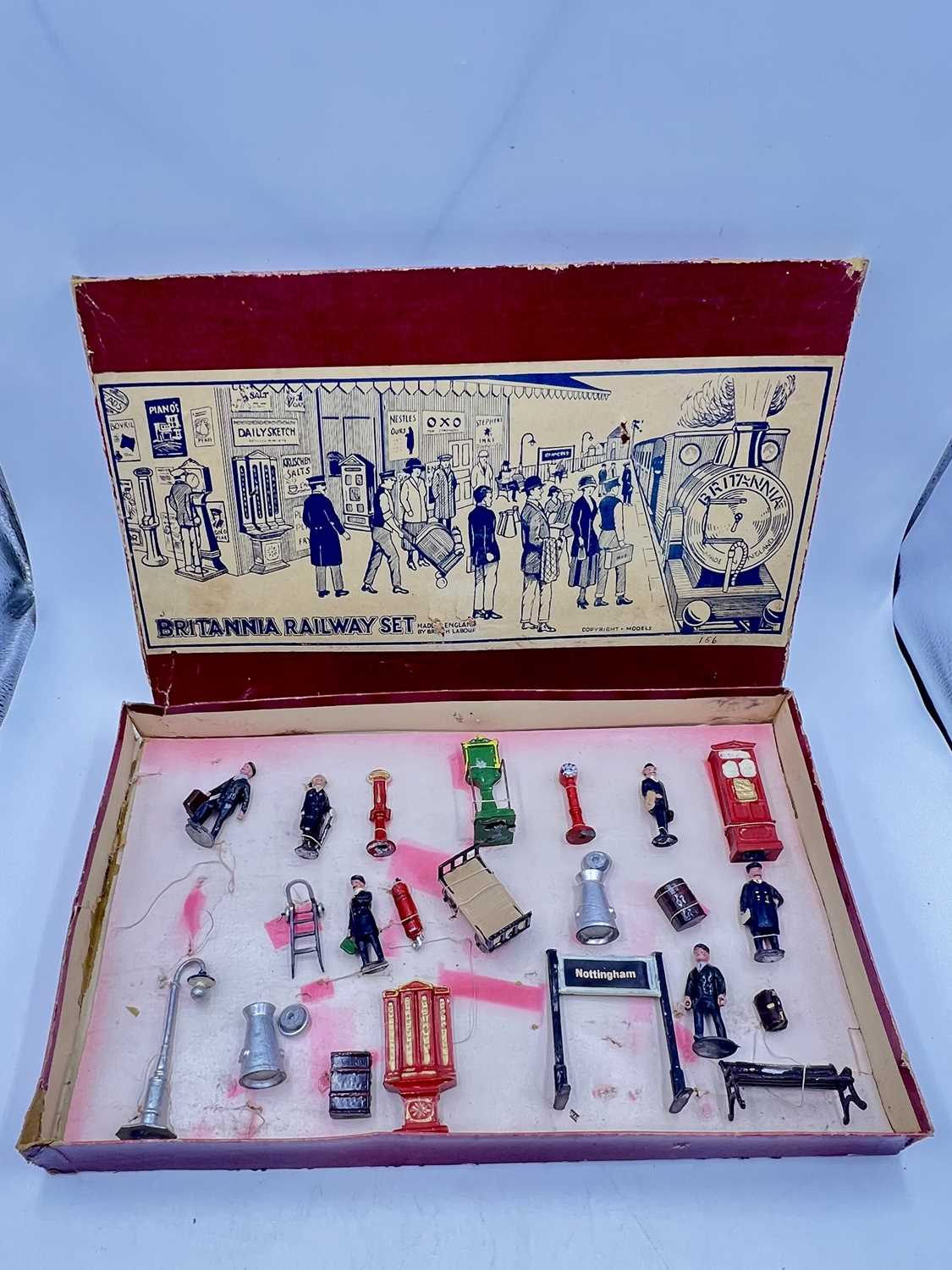 Lot 43 - John Hill & Co "Britannia Railway Set 156" - Pre War Issue