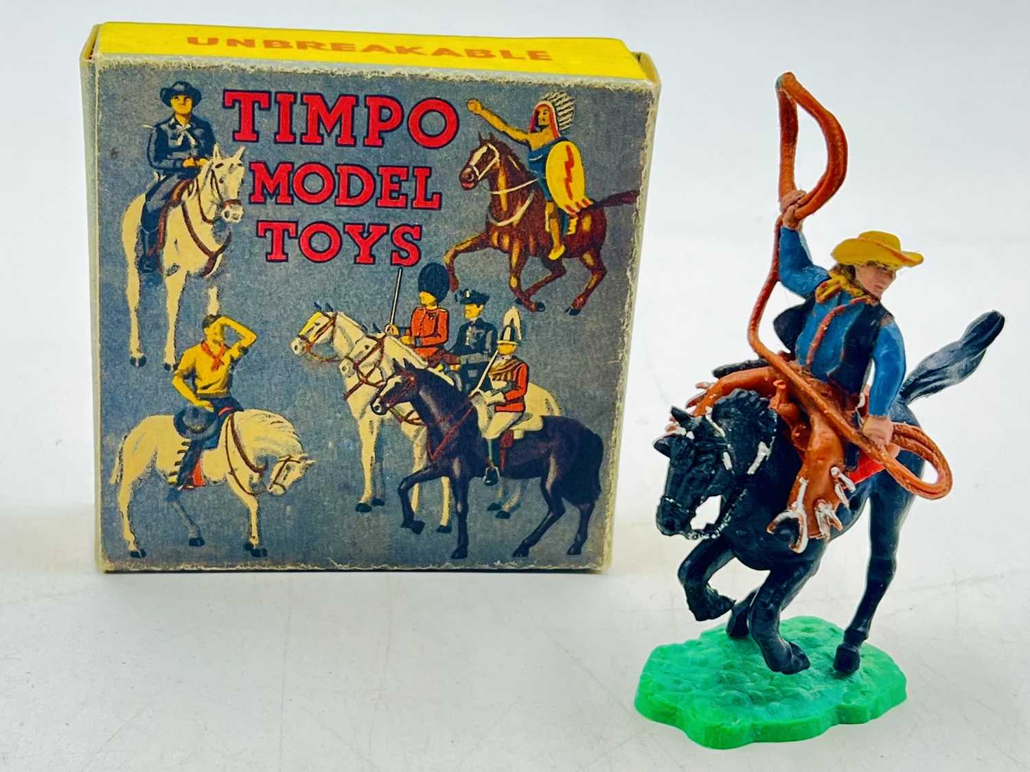 Lot 51 - Timpo - Model Ref: 2002 - Mounted "Warbonnet" Cowboy, circa, 1958