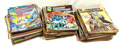Lot 256 - Marvel The Transformers UK comics & colouring books x 300