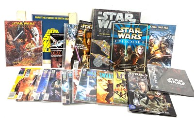Lot 260 - Selection of Star Wars Comics, Magazines, Graphic Novels & Reference Books