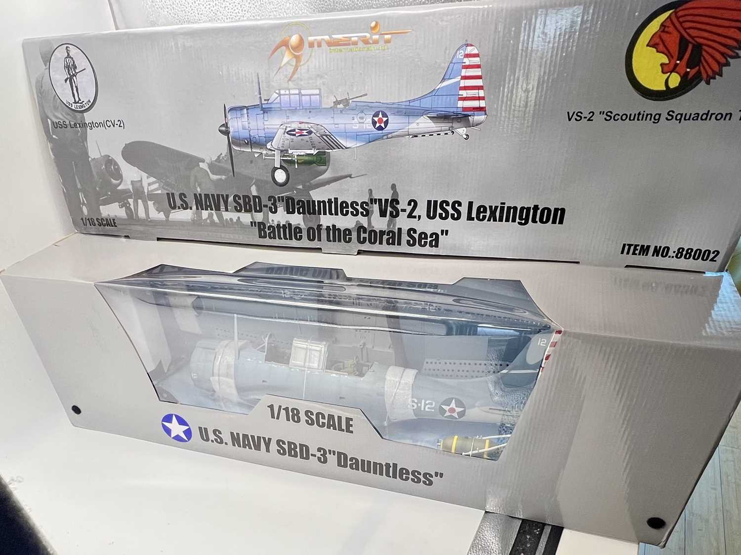 Lot 128 - Merit International Ltd - 1/18th Scale Aircraft Series