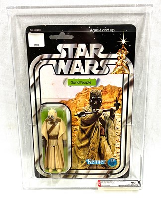 Lot 276 - Kenner Star Wars Sandpeople 3 3/4" figure 12-A back MOC GRADED AFA 80 MOC