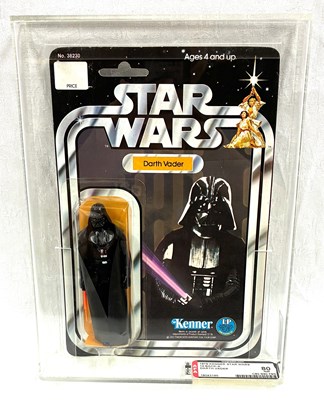 Lot 280 - Kenner Star Wars Darth Vader 3 3/4" figure 12-A back MOC GRADED AFA 80 MOC