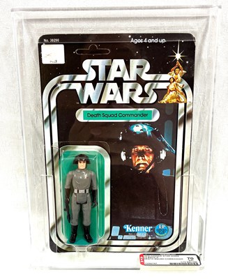 Lot 284 - Kenner Star Wars Death Squad Commander 3 3/4" figure 12-A back GRADED AFA 70 MOC