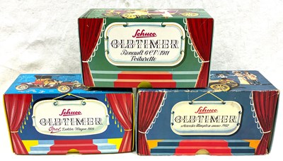 Lot 186 - Schuco Vintage & Re-Issue Group of 3x Veteran Cars.