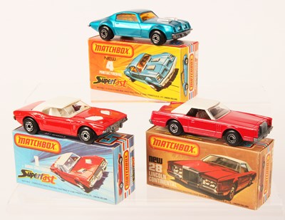 Lot 1 - Matchbox Superfast Group of 3 x American Cars