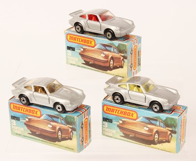 Lot 5 - Matchbox Superfast 3 x 3c Porsche 911/930 Turbo INTERIOR & BASE VARIATIONS