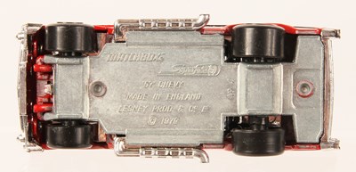 Lot 13 - Matchbox Superfast 4d '57 Chevy FACTORY WHEEL TRIAL