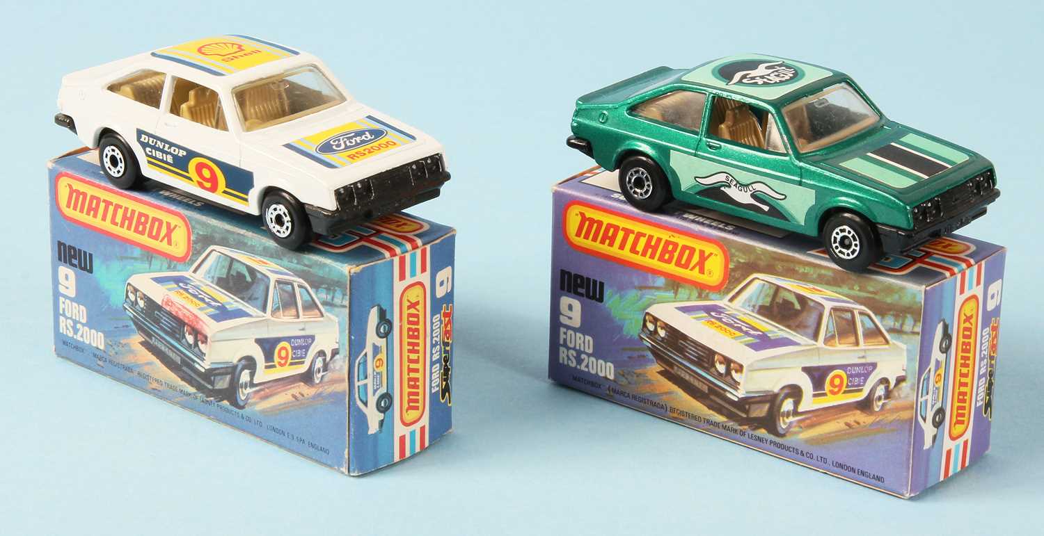 Lot 21 - Matchbox Superfast 2 x 9c Ford Escort RS2000